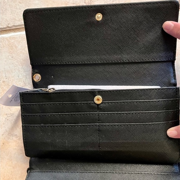 AR New York Painted Billfold Wallet Brand New w Tags Floral Compartments Gift - Picture 8 of 17